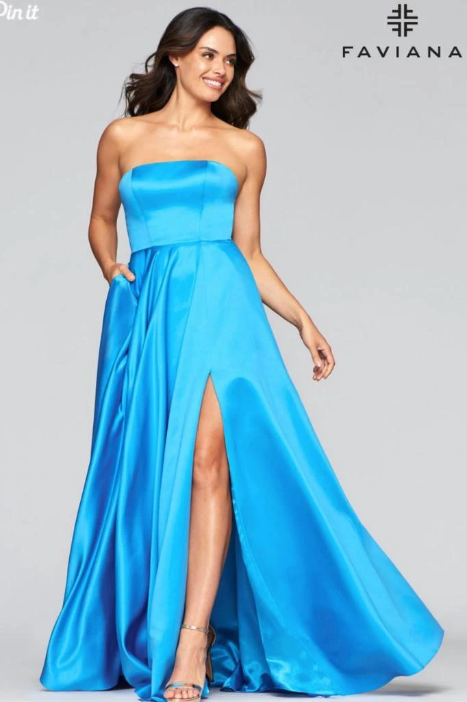 Faviana Satin Strapless Ball Gown 3