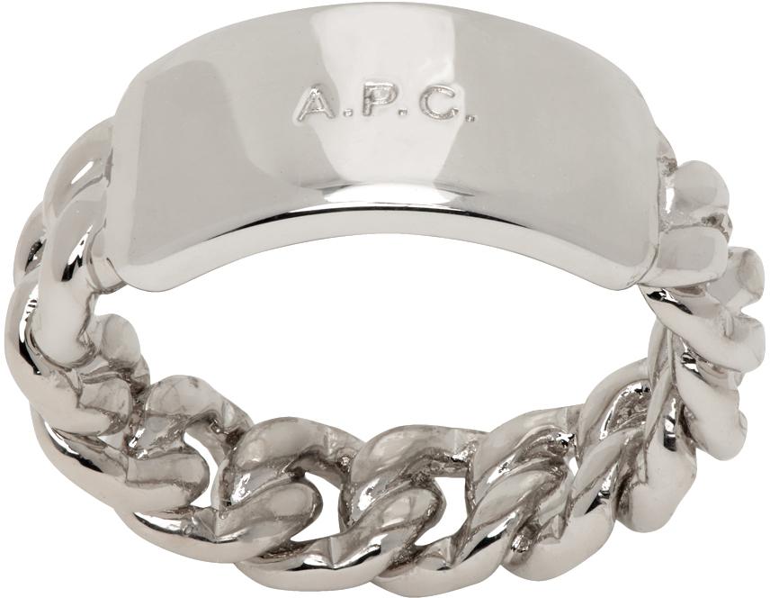 A.P.C. Silver Darwin Ring