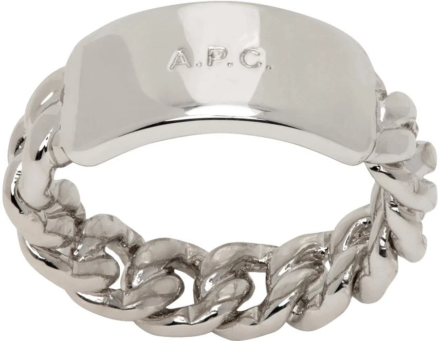 A.P.C. Silver Darwin Ring 1