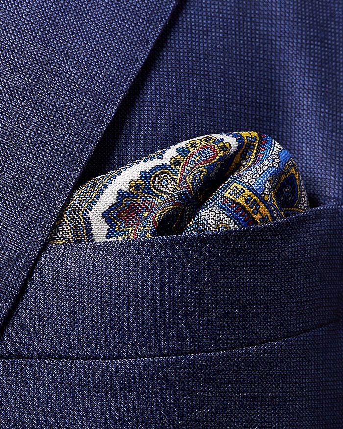 Eton Paisley Silk Pocket Square