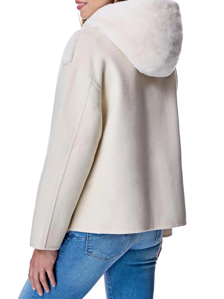 Maximilian Shearling Lamb and Wool Jacket 3