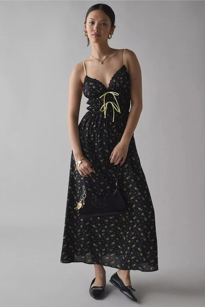Kiss The Sky Kiss The Sky Bow-Front Smocked Maxi Dress 1