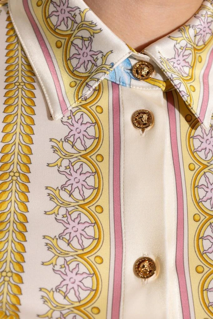 Versace Versace Barocco Printed Short-Sleeved Dress 5