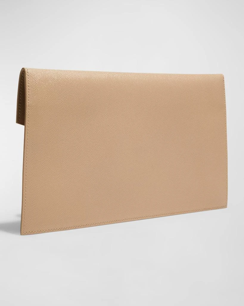 Yves Saint Laurent Uptown YSL Pouch in Grained Leather 4