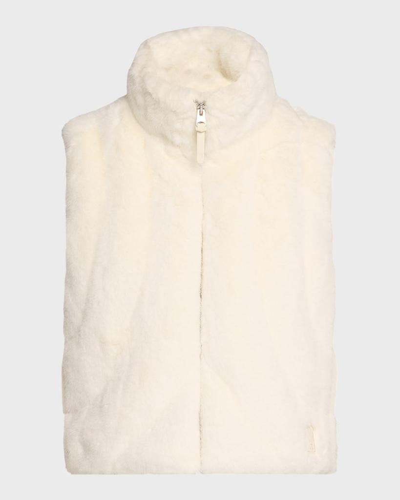 Mackage Ginny Brushed Faux Fur Quilted Vest