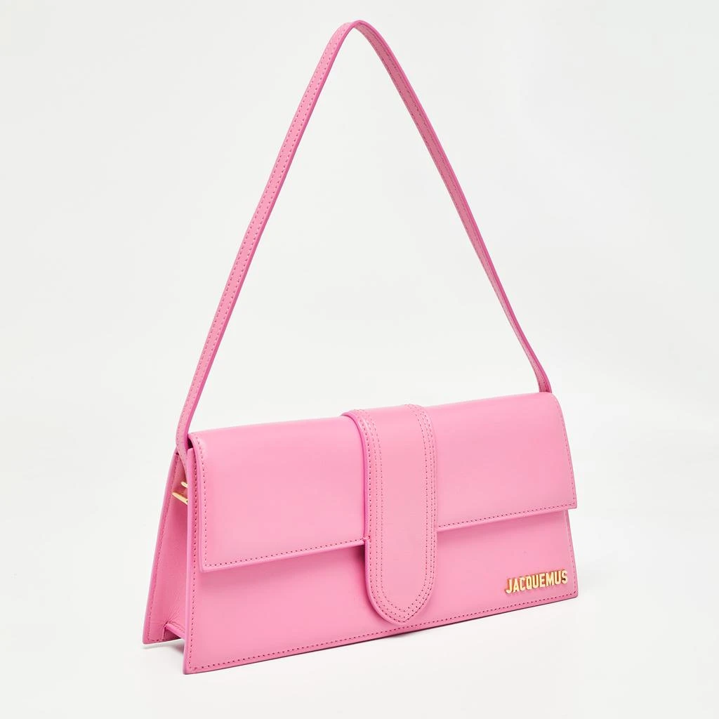 Jacquemus Jacquemus Pink Leather Le Bambino Long Shoulder Bag 3
