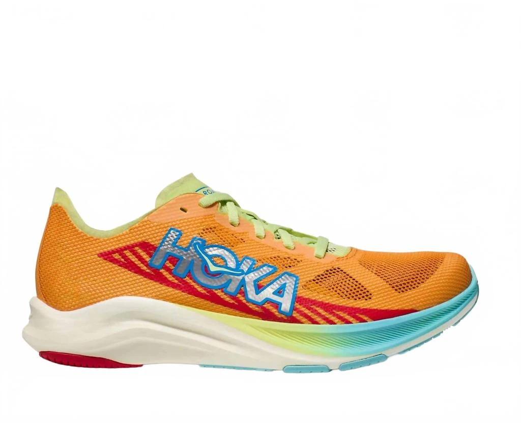Hoka One One Men's Cielo Road Running Shoe In Solar Flare / Celery Juice 1