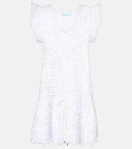 blue dress for baby girl Melissa Odabash Women's Savannah Dress, White, Polyester | Size: Small