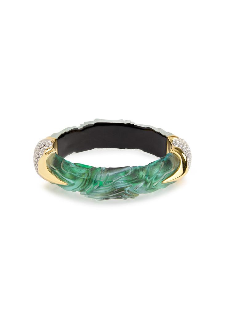 Alexis Bittar Madera 14kt gold-plated and Lucite bracelet