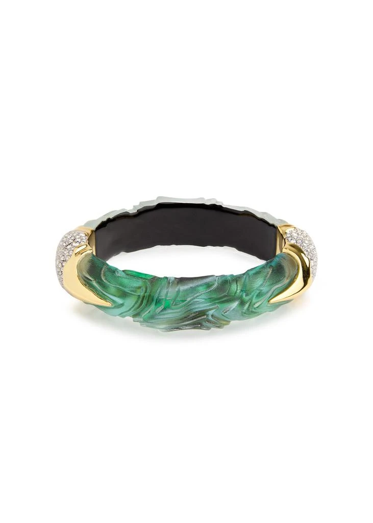 Alexis Bittar Madera 14kt gold-plated and Lucite bracelet 1
