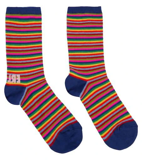 ERL Kids Striped cotton-blend socks 1