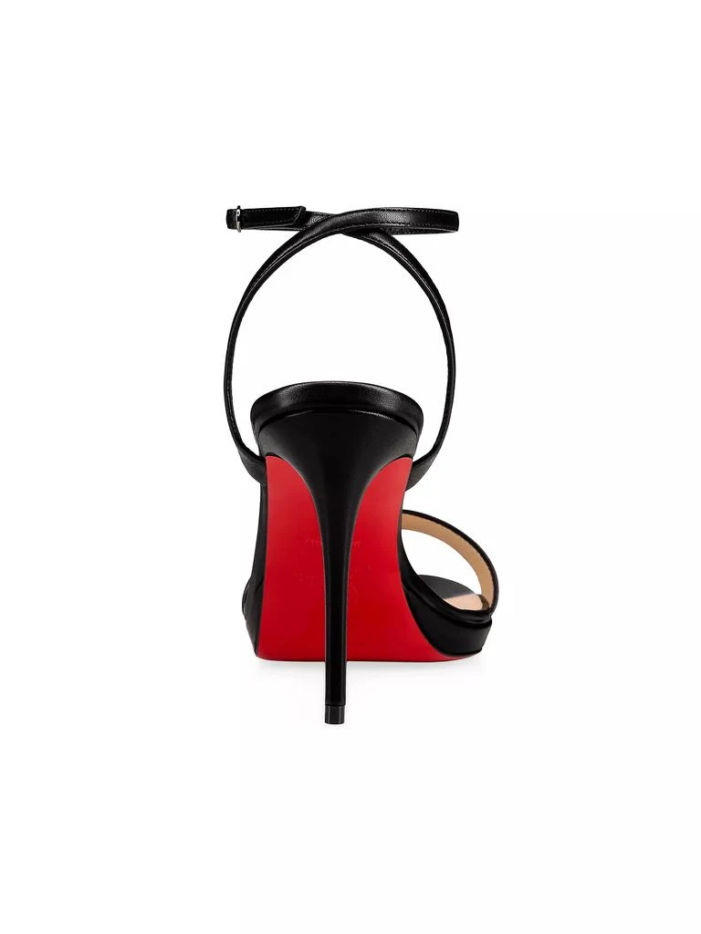 Christian Louboutin Loubi Queen 100MM Leather Sandals 4