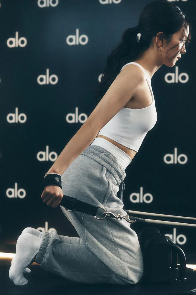 Alo Make Waves Sweatpant - Italian Plum Tonal 1