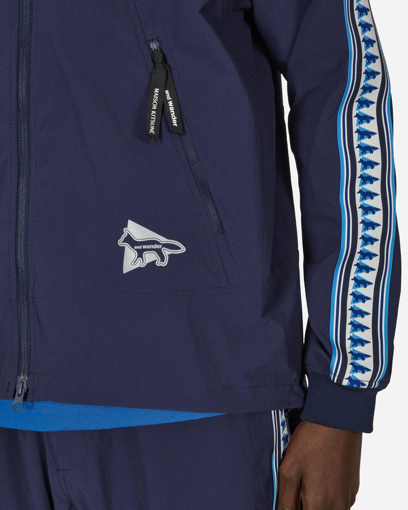 Maison Kitsune × and wander trak hoodie Shop Maison Kitsuné Trak Hoodie Navy on Sale at BeyondStyle – Get