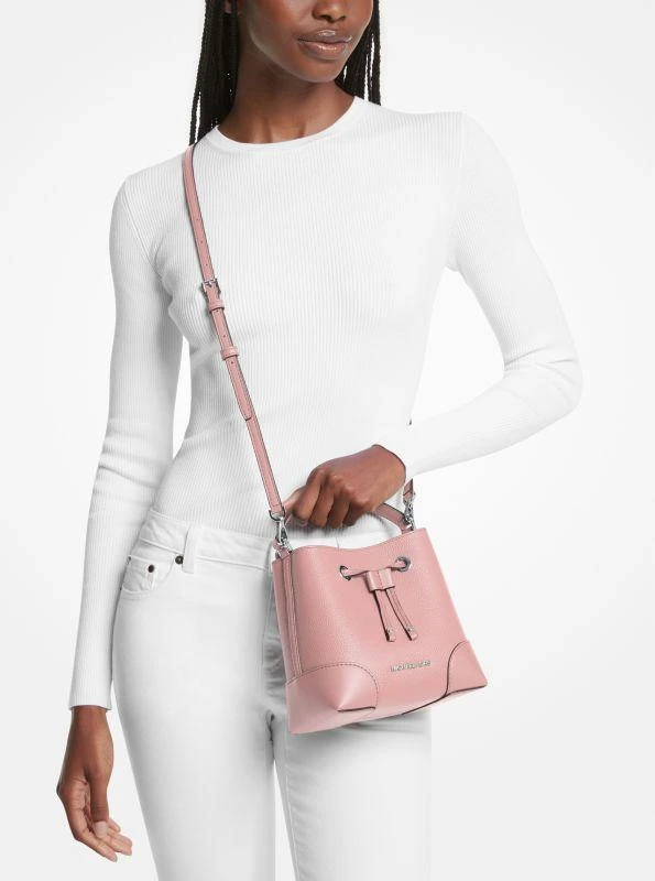 Michael Kors Mercer Small Pebbled Leather Bucket Bag 3