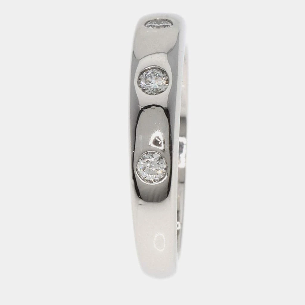 Van Cleef & Arpels Van Cleef & Arpels Platinum and Diamond Tendrement Etoile Band Ring EU 49 5