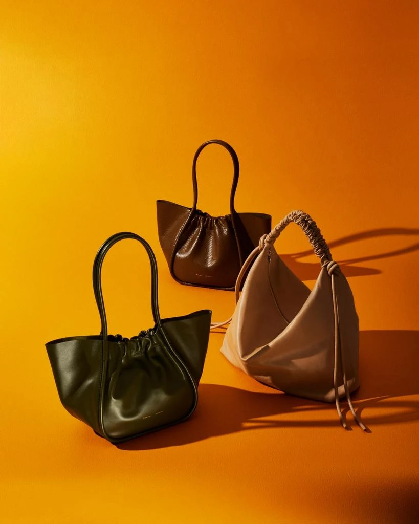 Proenza Schouler Large Ruched Smooth Leather Tote Bag 6