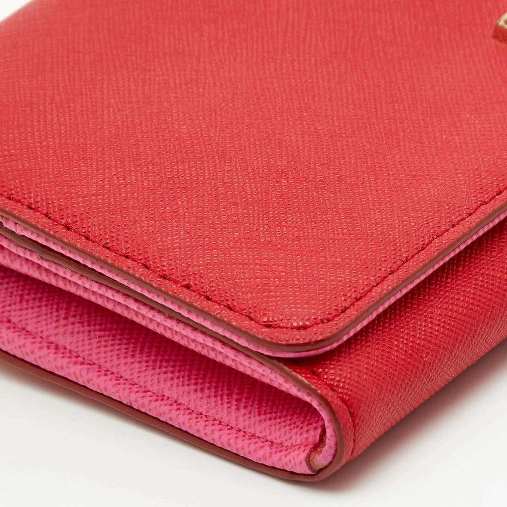 DKNY DKNY Red Leather Flap Continental Wallet 8