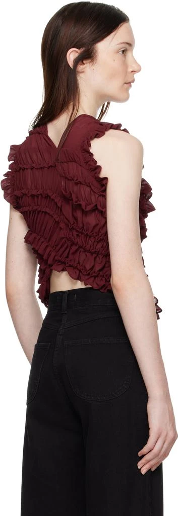 Beaufille SSENSE Exclusive Burgundy Vera Blouse 3