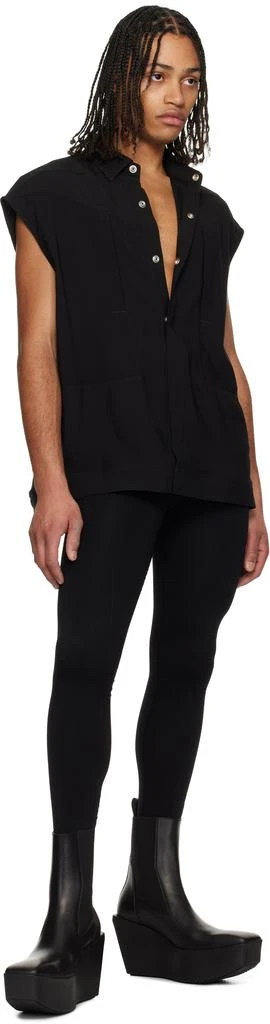 Rick Owens Black Hollywood Sleeveless Jumbo Shirt 4
