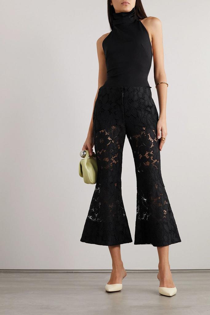 Proenza Schouler Cropped corded lace kick-flare pants