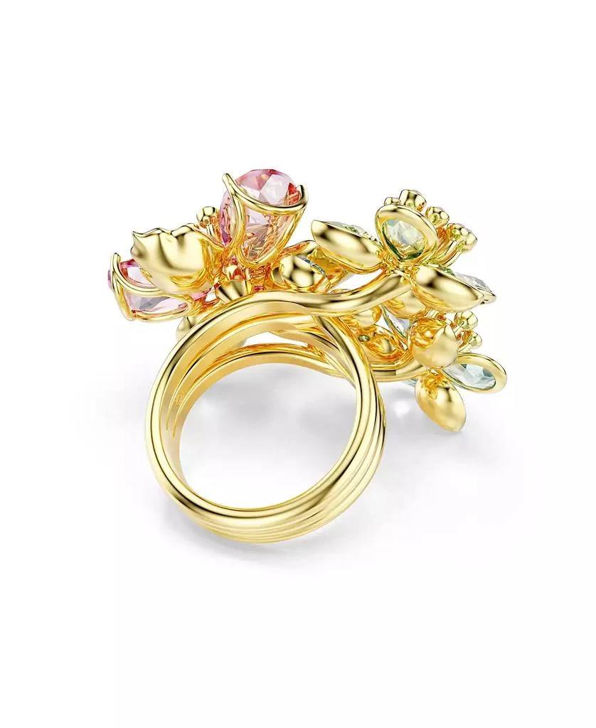 Swarovski Idyllia Gold-Tone Plated Flower Ring 4