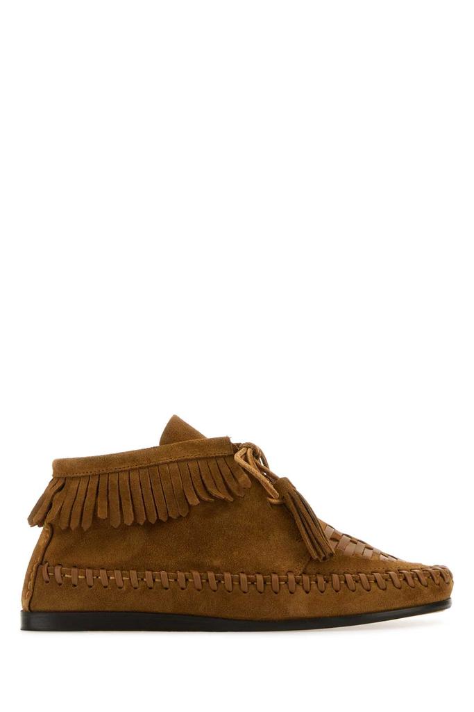 【送料&関税込】Isabel Marant Felsa Lace-up Shoes Isabel Marant CAMEL SUEDE FELSA LACE-UP SHOES - BeyondStyle