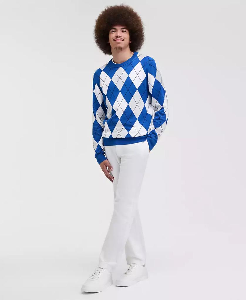 Club Room Men's Argyle Crewneck Sweater, Exclusively at Macy's