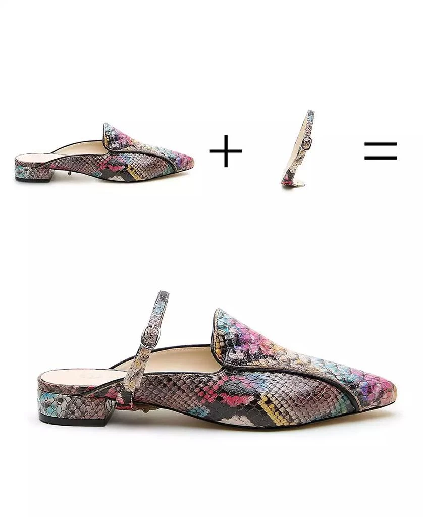 Alterre Women
s Painted Snake Twiggy Customizable Pointed Loafer Slides 5