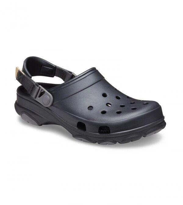 Crocs Classic All Terrain Clog 206340-001 Unisex Black Croslite Adjustable Strap 1