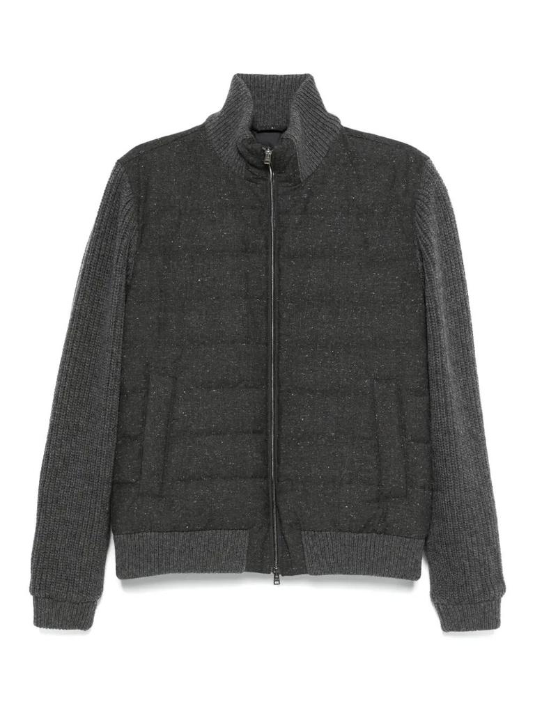 Herno STORM WOOL LAYERED BOMBER JACKET - Jackets - BeyondStyle