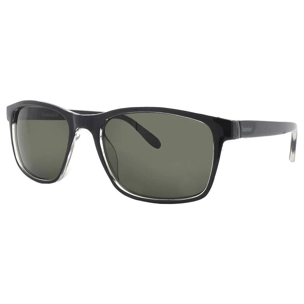 Timberland Timberland Green Rectangular Men's Sunglasses TB7146 01N 56 2