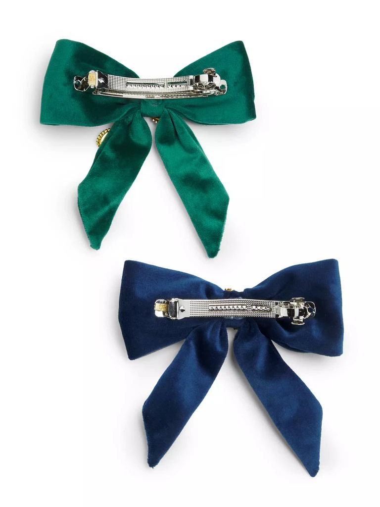 Bari Lynn Girl's Holiday Bows 2-Piece Set 2