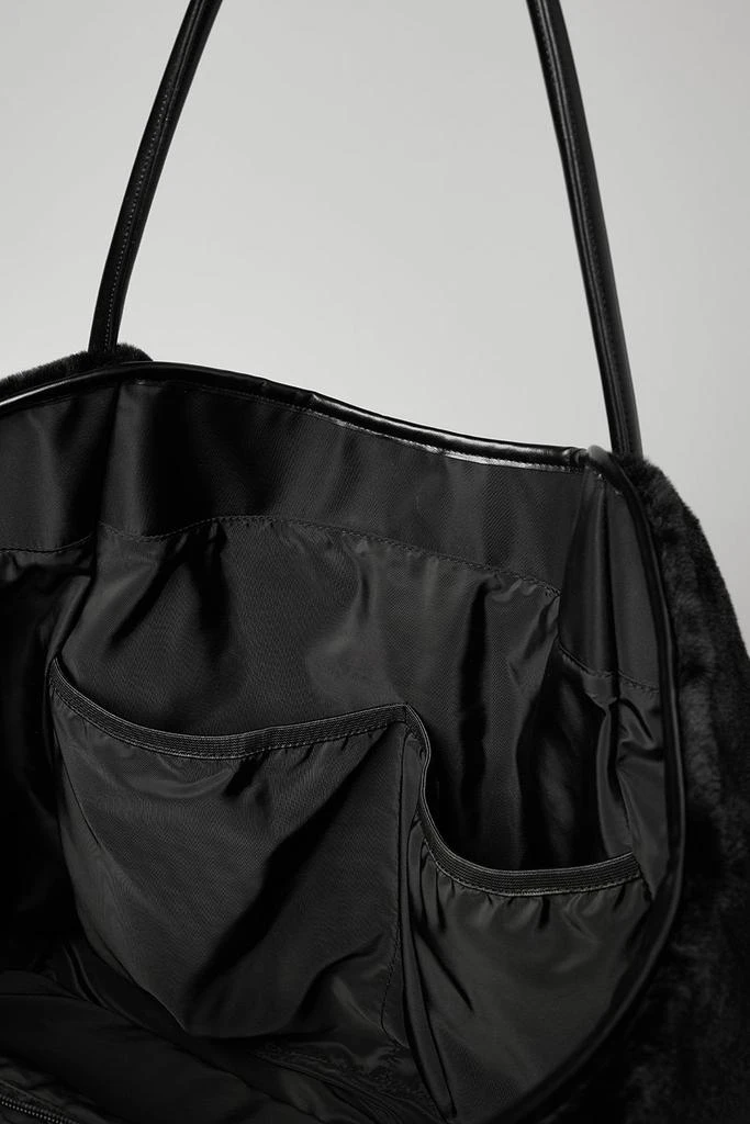 Alo Faux Fur Tote Bag - Black 5