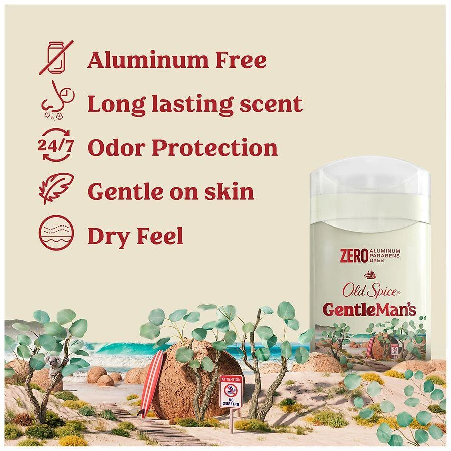 Old Spice GentleMan's Deodorant, Aluminum Free, 24/7 Freshness Eucalyptus and Coconut Oil 3