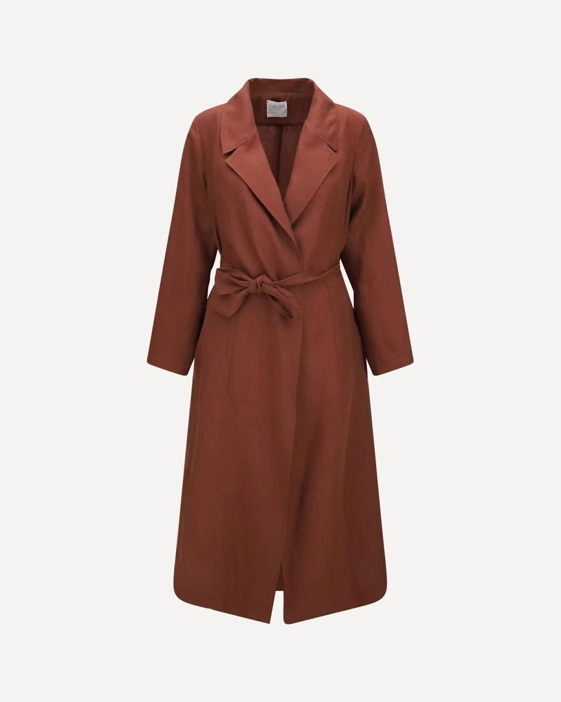 FORTE_FORTE Belted linen Coat 1