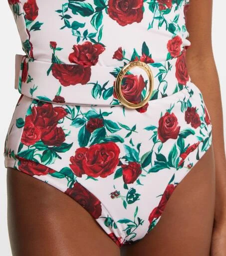 Alexandra Miro Whitney floral belted swimsuit 5