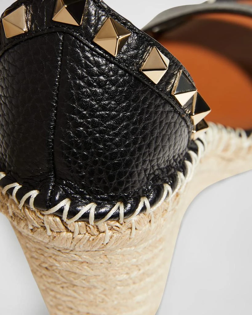Valentino Rockstud Double Espadrille Wedge Sandals 4
