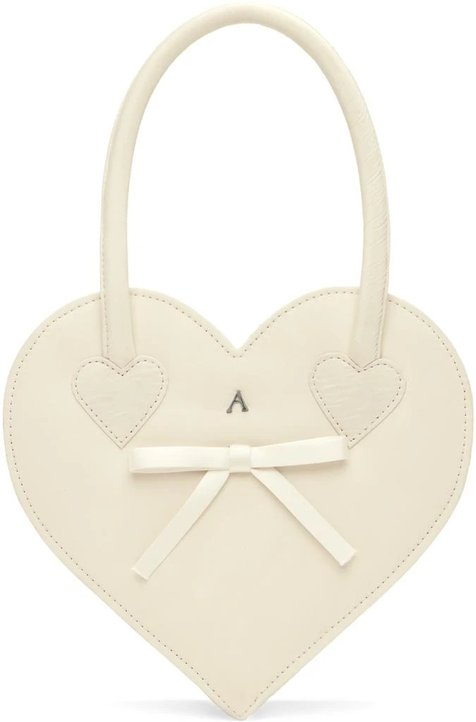 Ashley Williams SSENSE Exclusive White Heart Bag 1