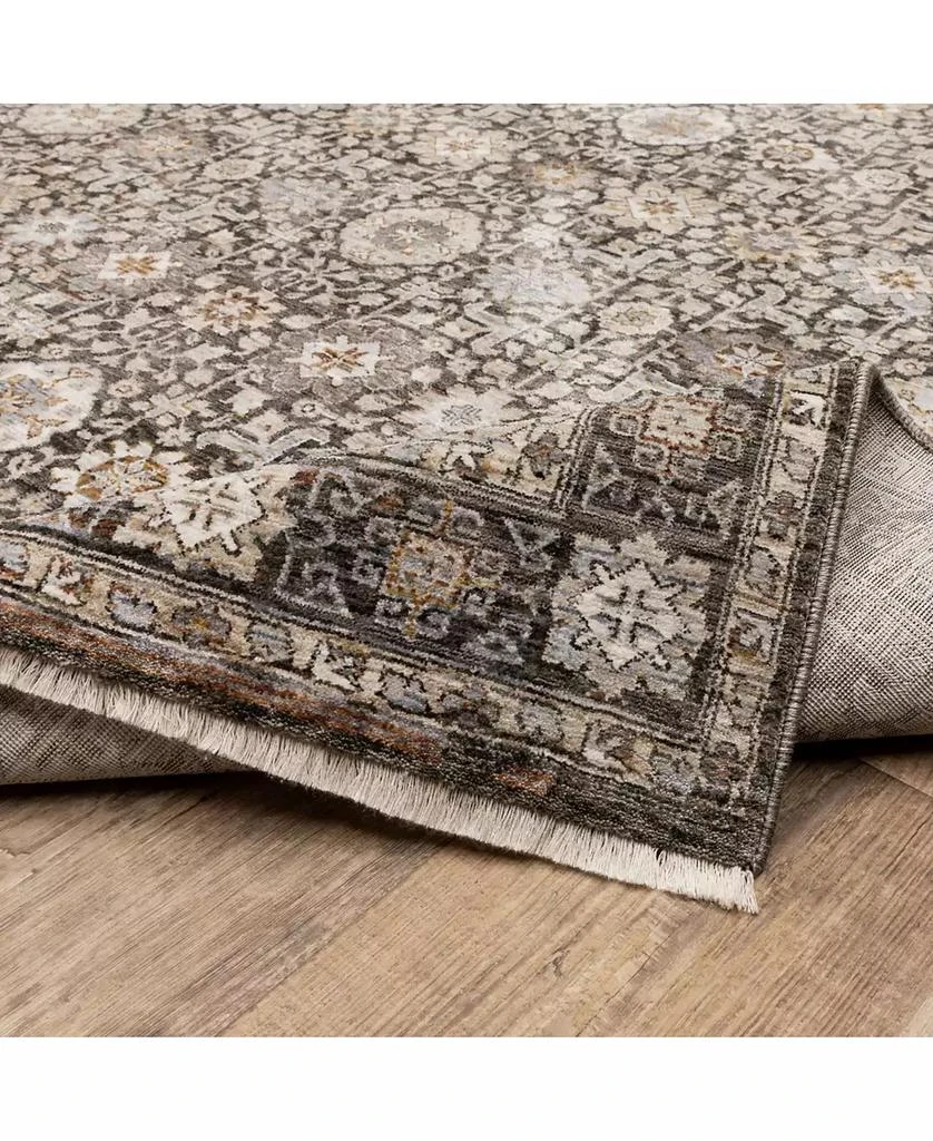 Oriental Weavers Maharaja 71W Gray and Ivory 9'10" x 12'10" Area Rug 4