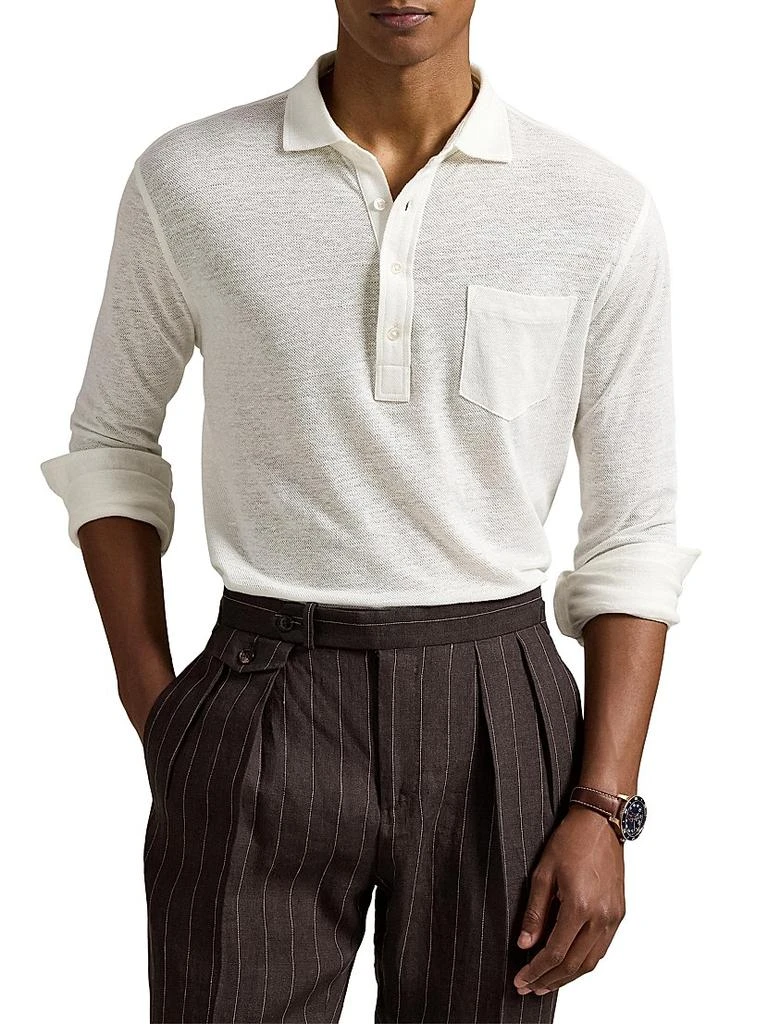 Ralph Lauren Linen Mesh Polo Shirt 3