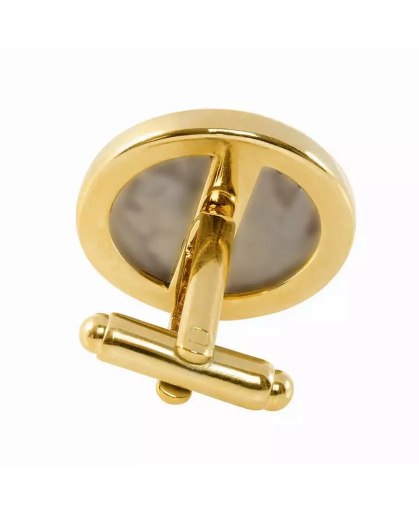 American Coin Treasures Gold-Layered 1800's Indian Penny Bezel Coin Cuff Links 3