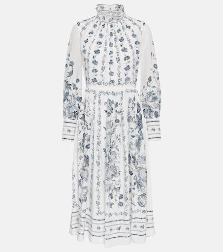 Erdem Printed crêpe de chine midi dress 1