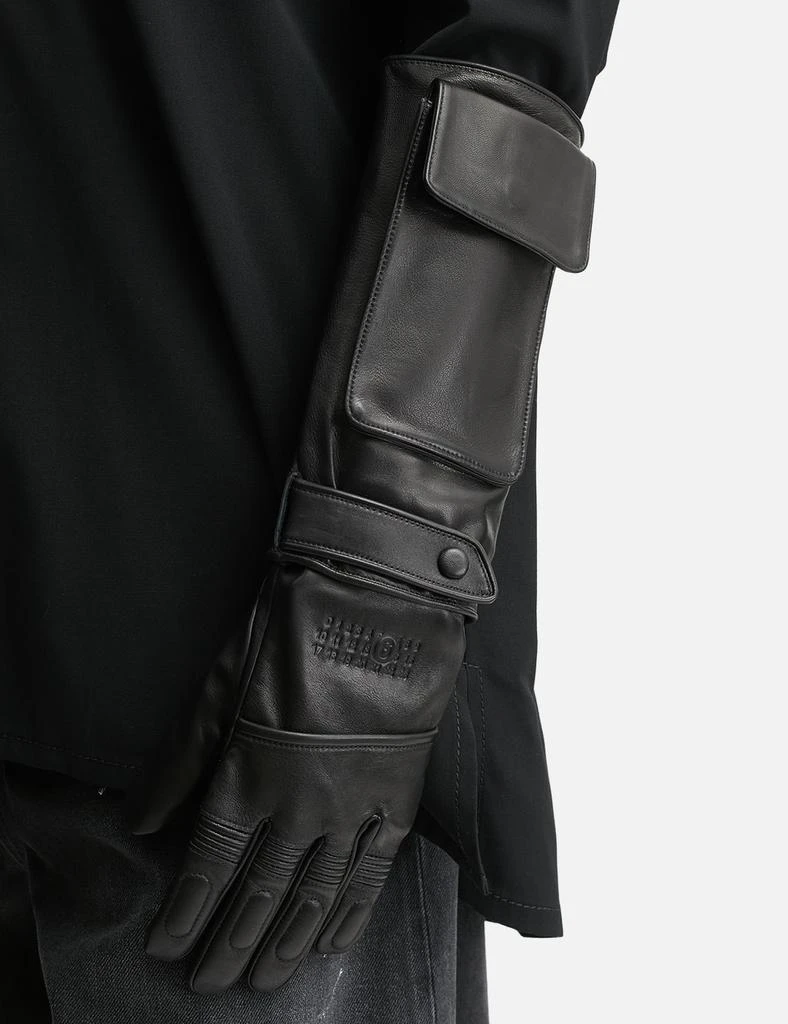 MM6 MM6 x Agnelle Leather Gloves 3