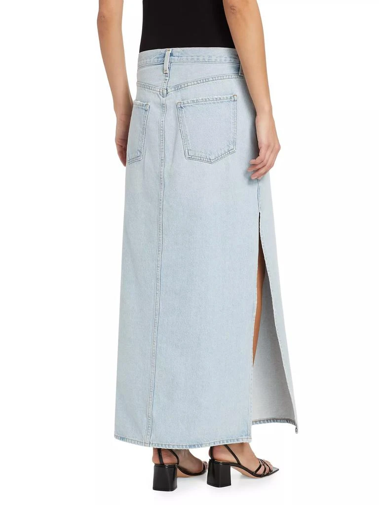 Agolde Astrid Slice Cotton Denim Maxi Skirt 5