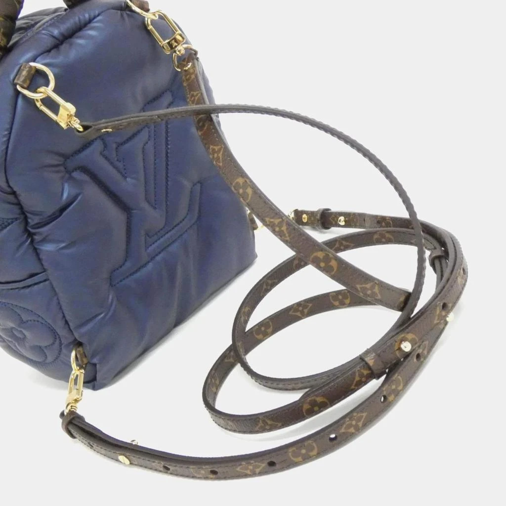 Louis Vuitton Louis Vuitton Navy Blue Monogram Nylon Pillow Palm Springs Mini Backpack 6