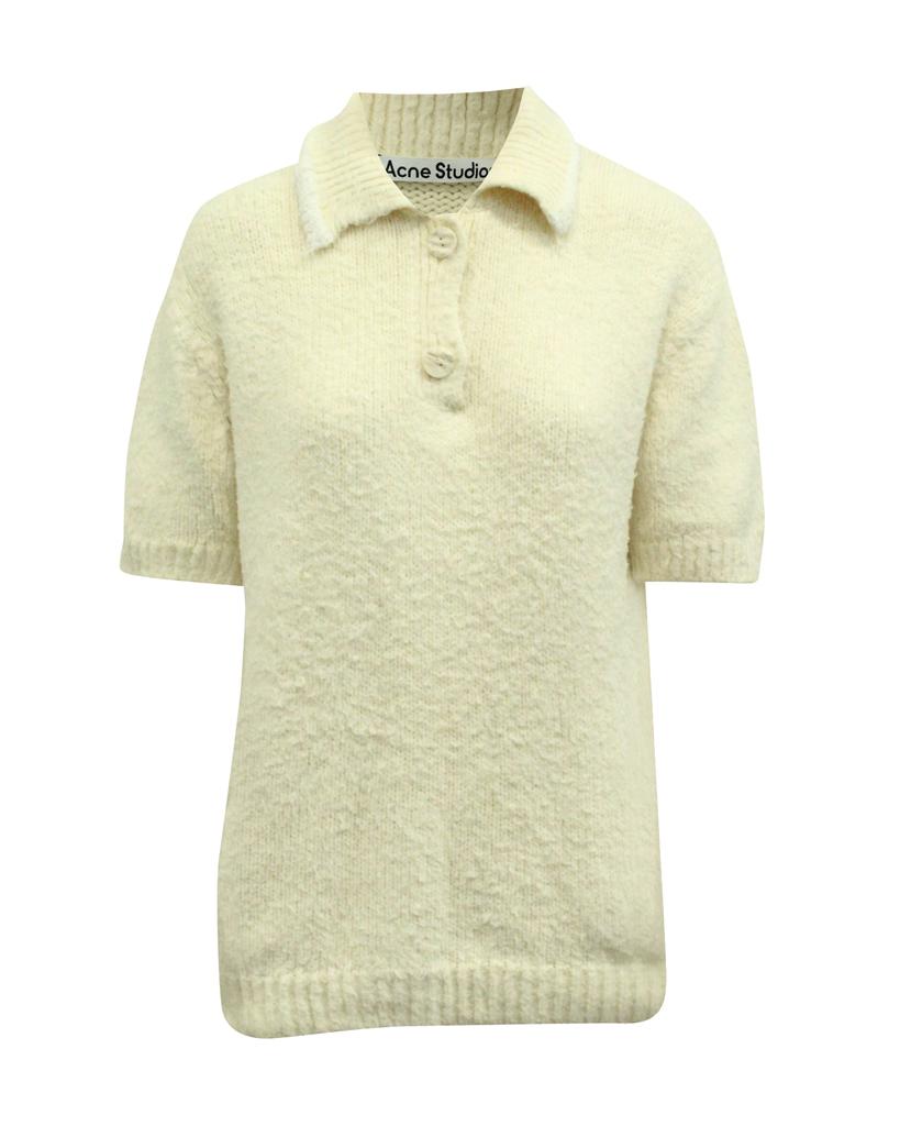 トップス Acne Studios POLO knit ACNE STUDIOS Ribbed-knit polo top | NET-A-PORTER