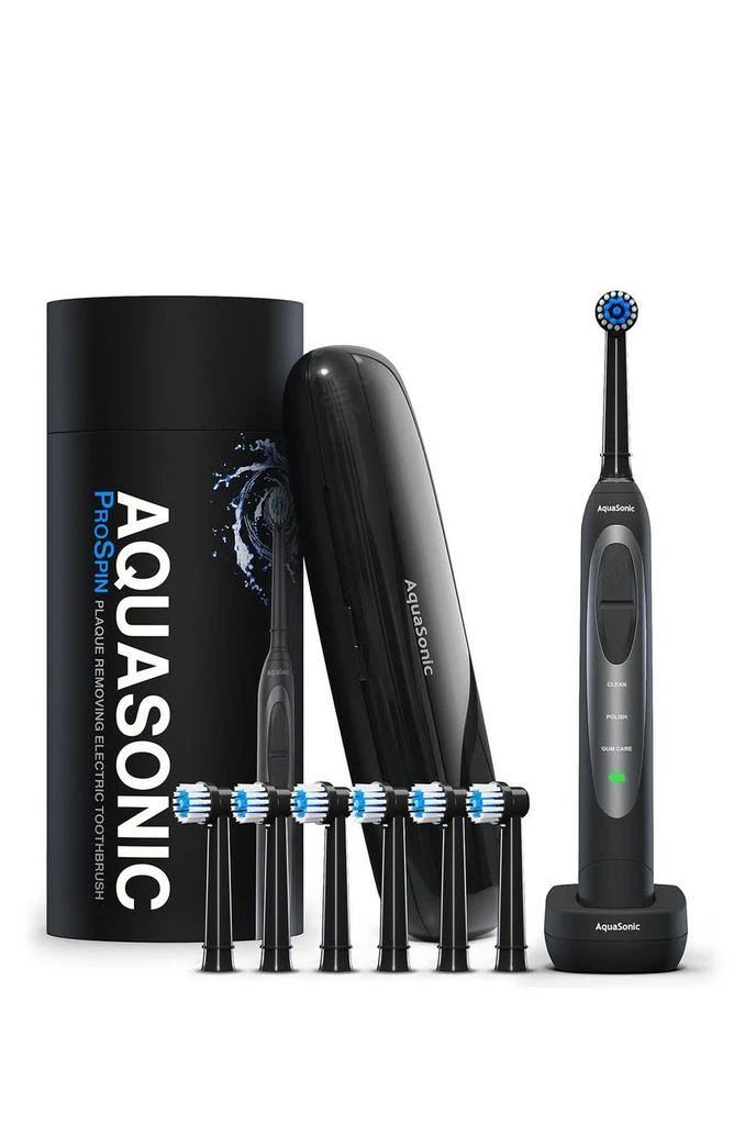 AquaSonic ProSpin Ultra Whitening & Plaque Removing Electric Toothbrush Set 1