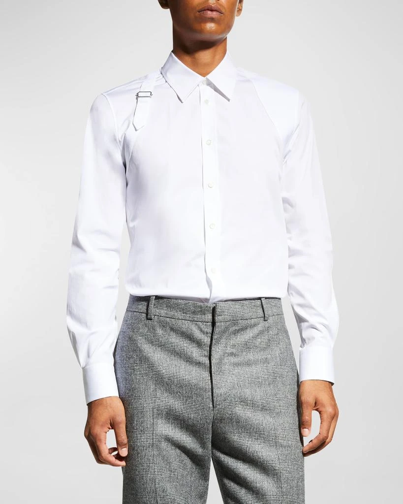 Alexander McQueen Men's Harness Sport Shirt w/ Strap 1