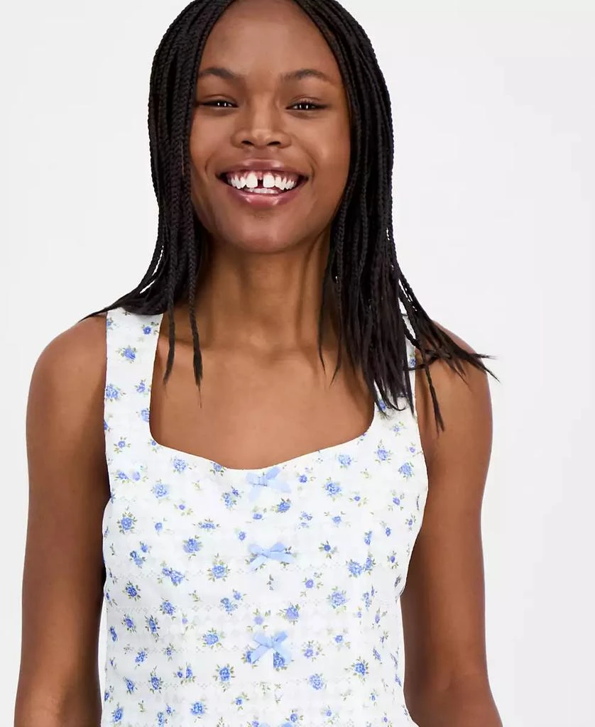 Just Polly Juniors
 Printed Lace Top 4